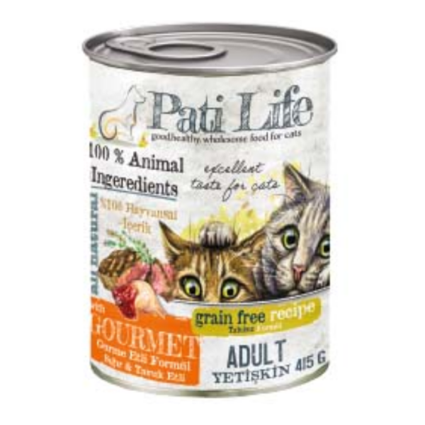 PatiLife Gurme Kedi Konserve 415 gram 24 Adet