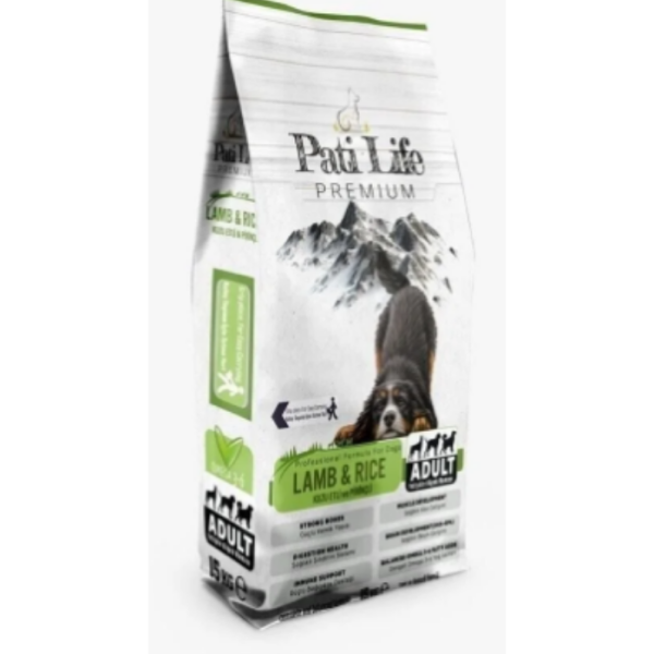 Pati Life Patilife Kuzu Etli Pirinçli Köpek Kuru Mama 15 Kg